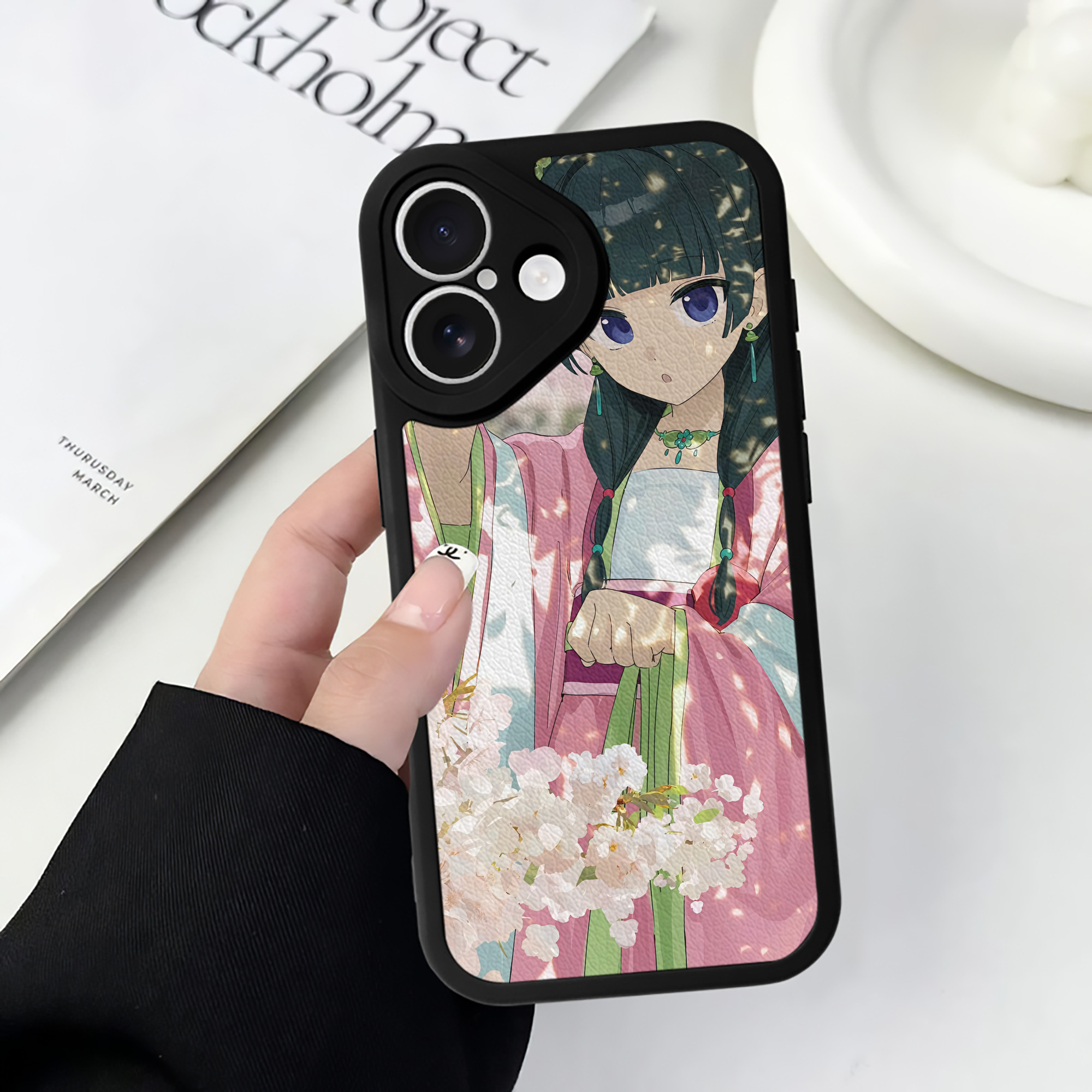薬屋のひとりごと The Apothecary Diaries 【iPhone 16シリーズ対応】シリコンスマホケース（レザー調） 材質：シリコン